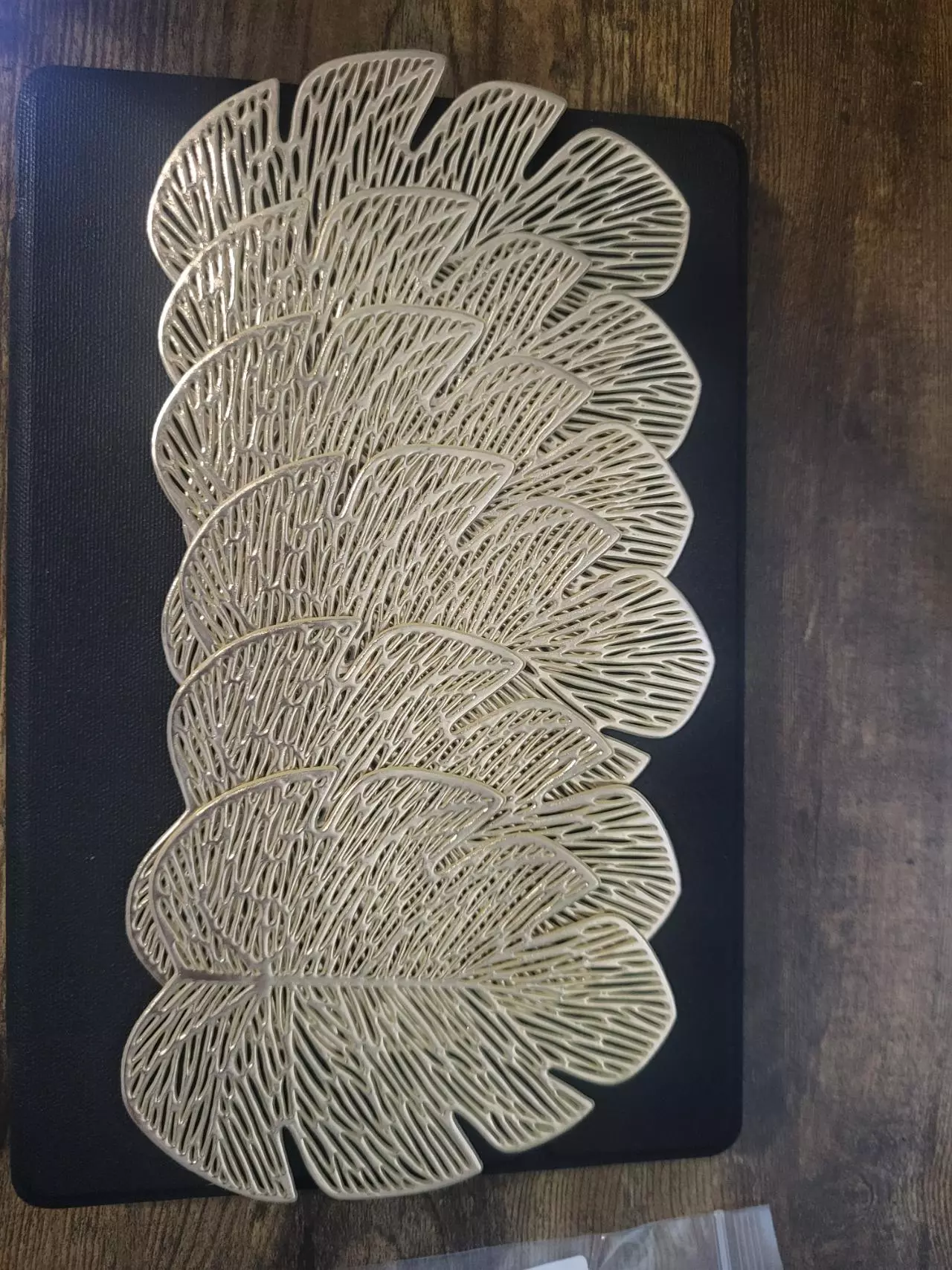 plant/Set of 6 rubbery monstera coasters-1