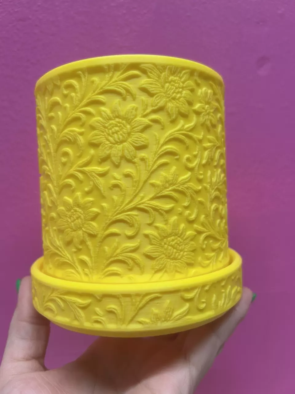 plant/3D printer pot-yellow-0