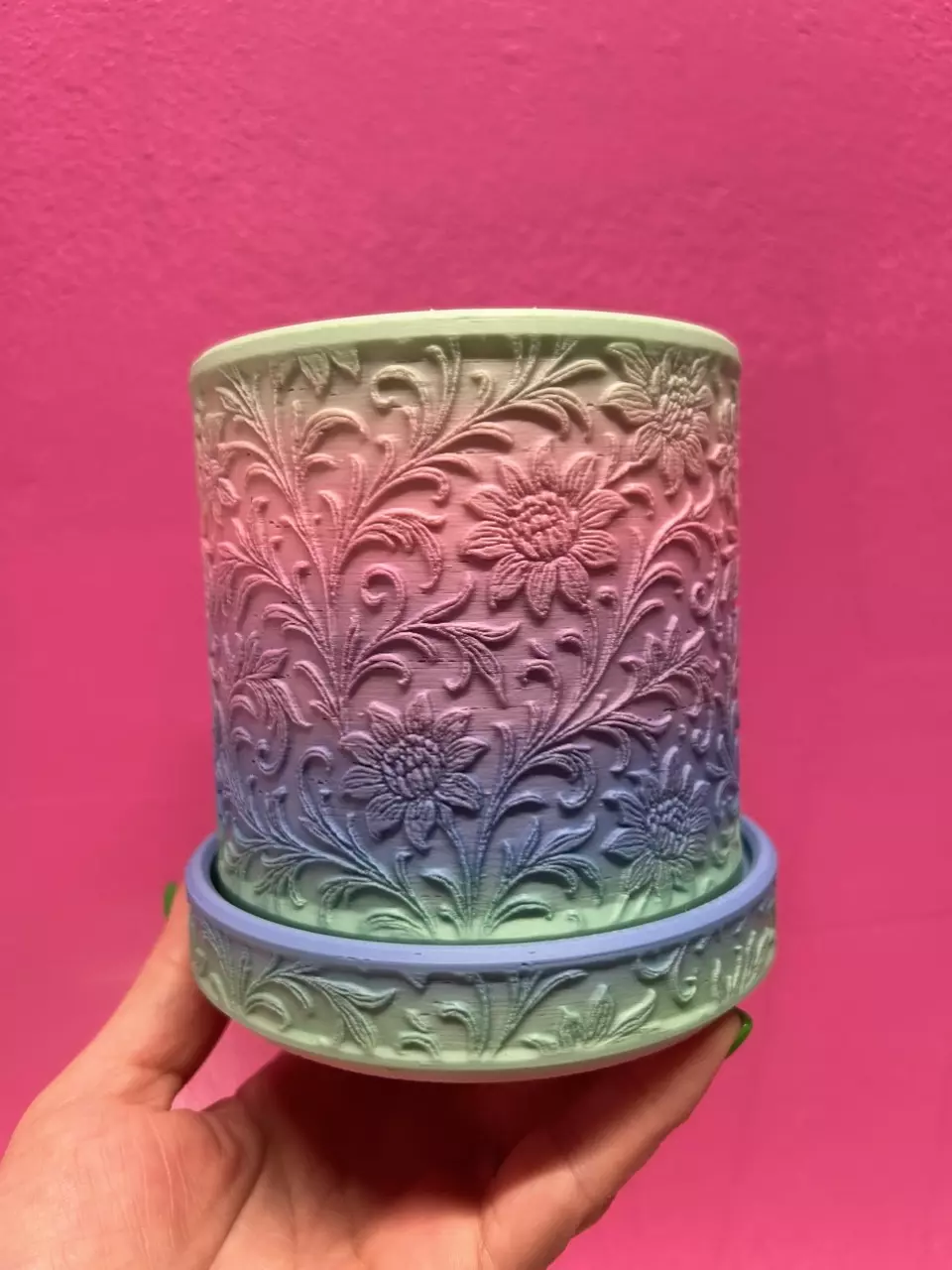 plant/3D printer pot rainbow-0