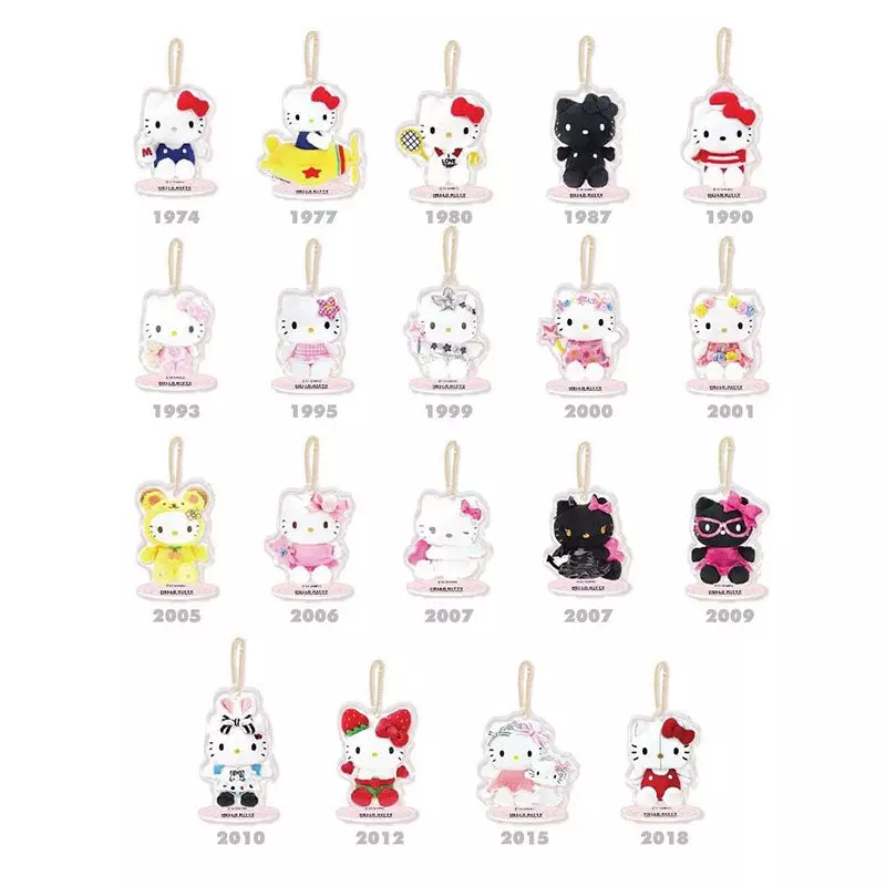 plant/Hello Kitty 50th Dress Series Keychain Blind Box-0