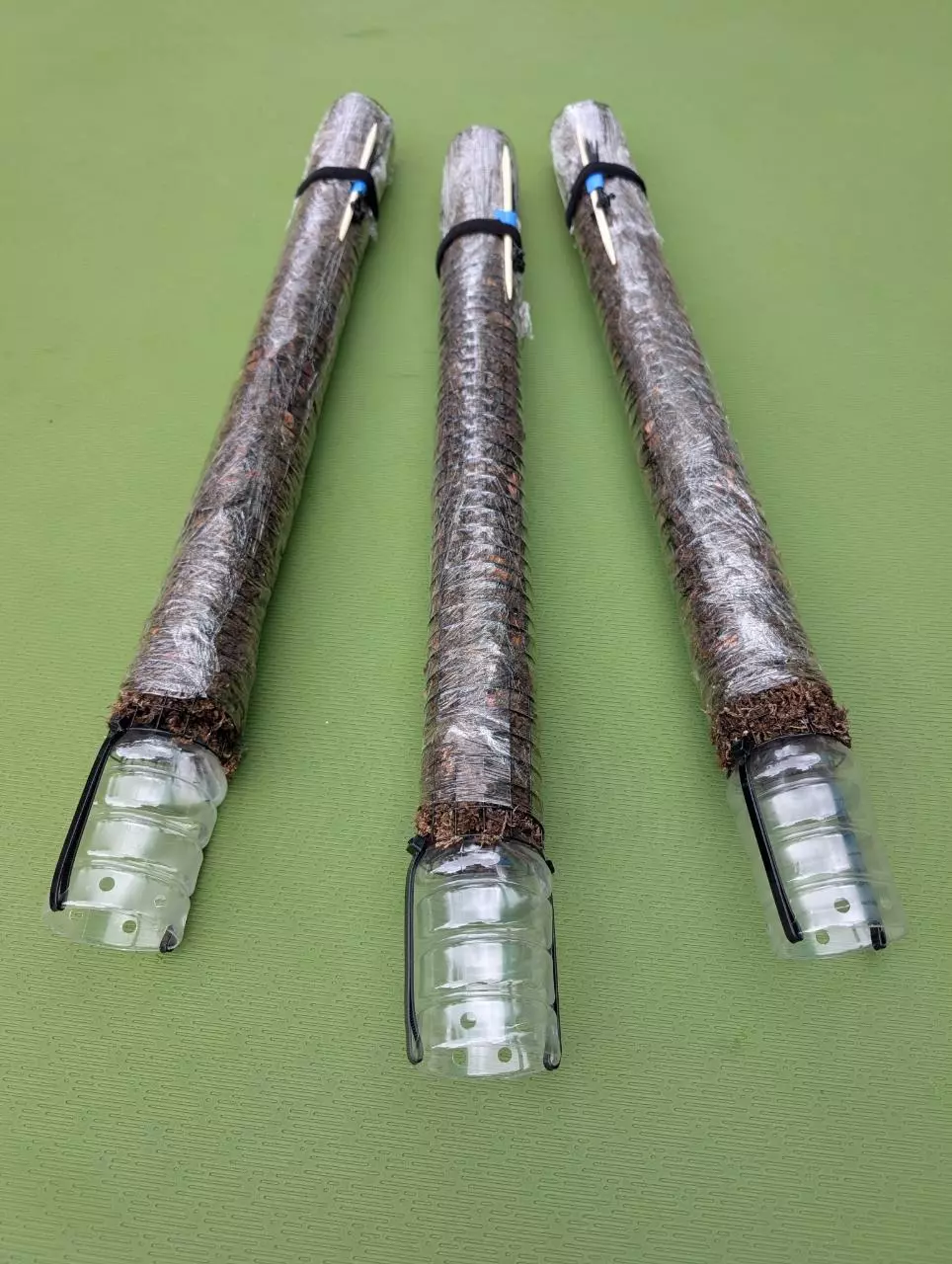 plant/Gangster Gardens 2' x 2¼" moss pole extension kit with slow drip water system.-0