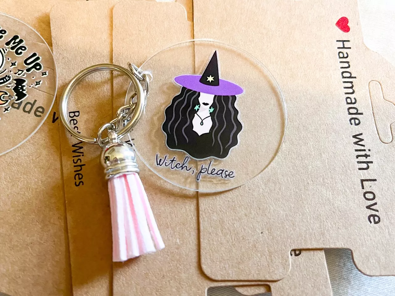 plant/‘Witch Please’ Halloween Keychain ✨🔑-0
