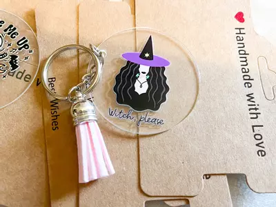plant/‘Witch Please’ Halloween Keychain ✨🔑-0-thumbnail