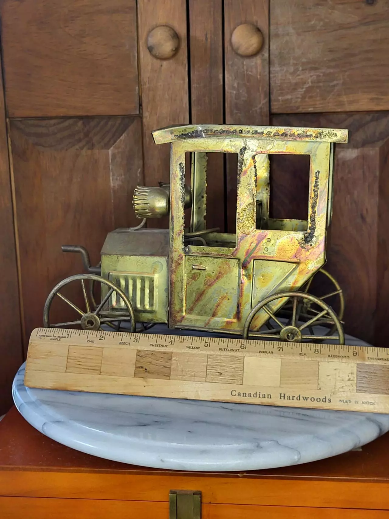 plant/Vintage Musical Copper Car-1