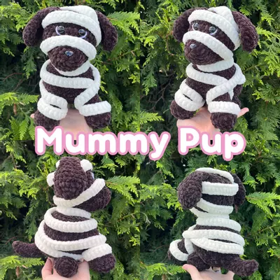 plant/👻🐶PDF CROCHET PATTERN: Spooky Pup Dress Up! (NOT a physical product!)-2-thumbnail