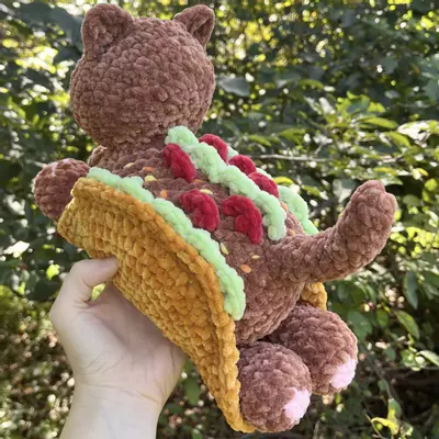 plant/🌮🐈PDF CROCHET PATTERN: Taco Cat! (NOT a physical plushie!)-4-thumbnail