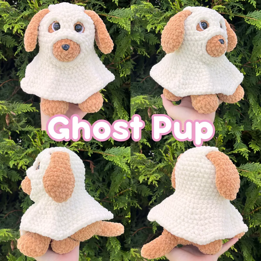 plant/👻🐶PDF CROCHET PATTERN: Spooky Pup Dress Up! (NOT a physical product!)-1