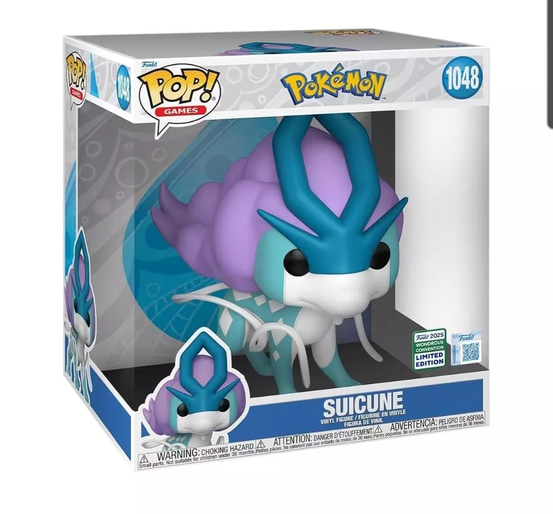 plant/Funko Pop Vinyl Jumbo Pokémon 1048 Suicune Convention Exclusive Limited Edition-0