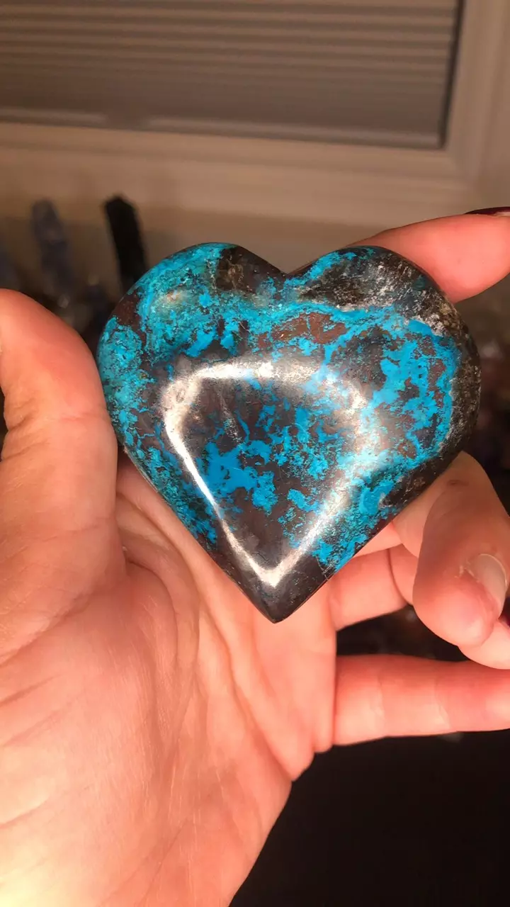 plant/Peruvian chrysocolla heart C-0