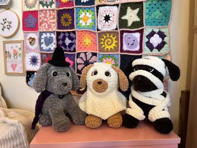 plant/👻🐶PDF CROCHET PATTERN: Spooky Pup Dress Up! (NOT a physical product!)-5-thumbnail