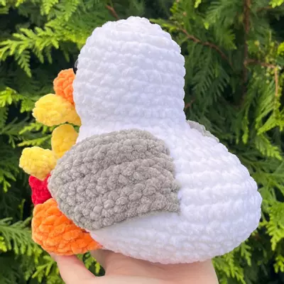 plant/🍟PDF CROCHET PATTERN: Seagull with a French Fry (NOT a physical product!)-4-thumbnail