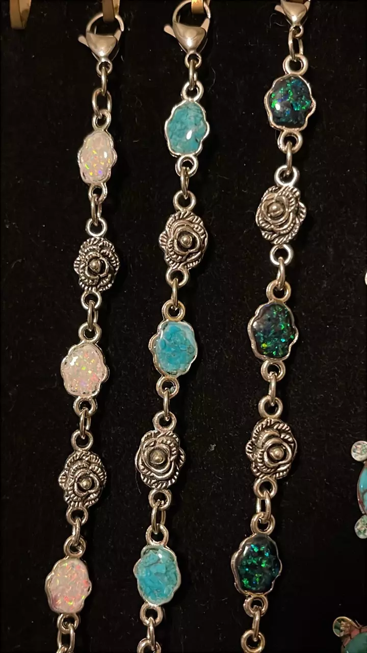 plant/With Roses comes love in a way of precious and semi precious Stone Bracelets-0