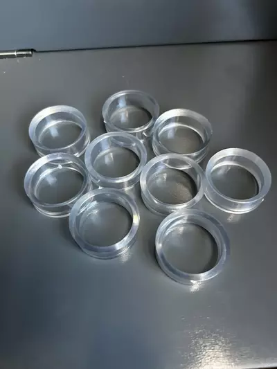 plant/🔮 Medium Acrylic Sphere Holder – Clear Crystal Display Stand 🔮-0-thumbnail