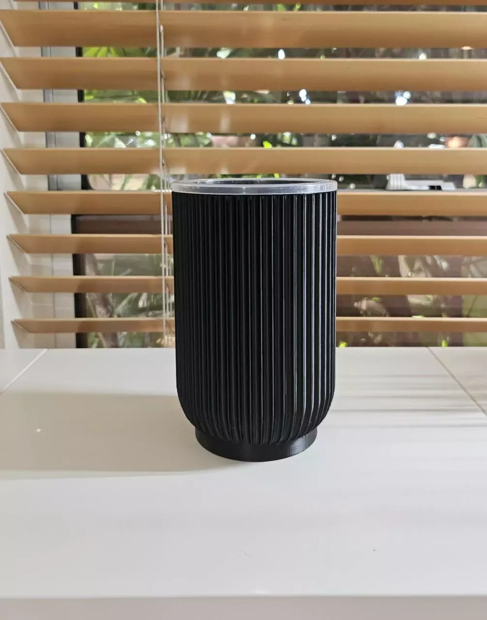 plant/Self watering pot 4" - black-3