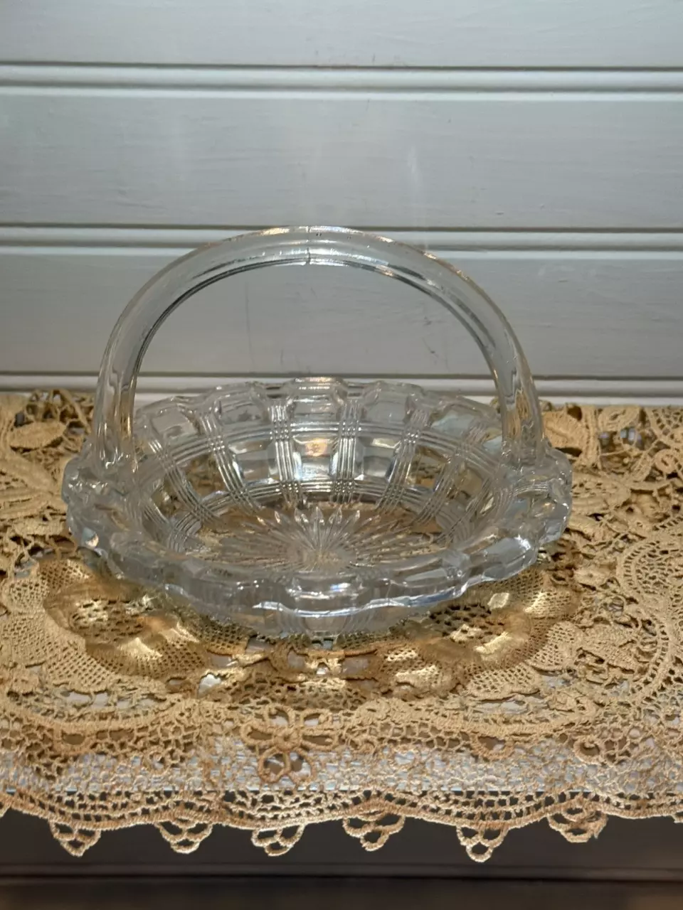 plant/“Plaidweave” Glass Basket-0