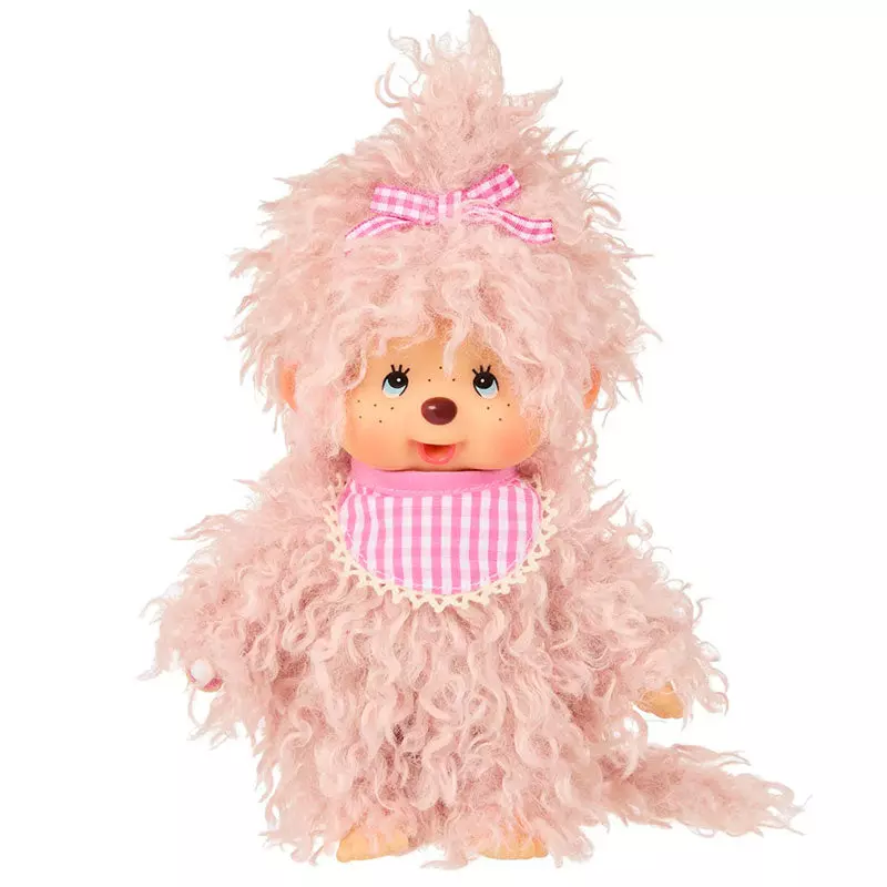 plant/Monchhichi Fluffy Pink Beige Plush-0
