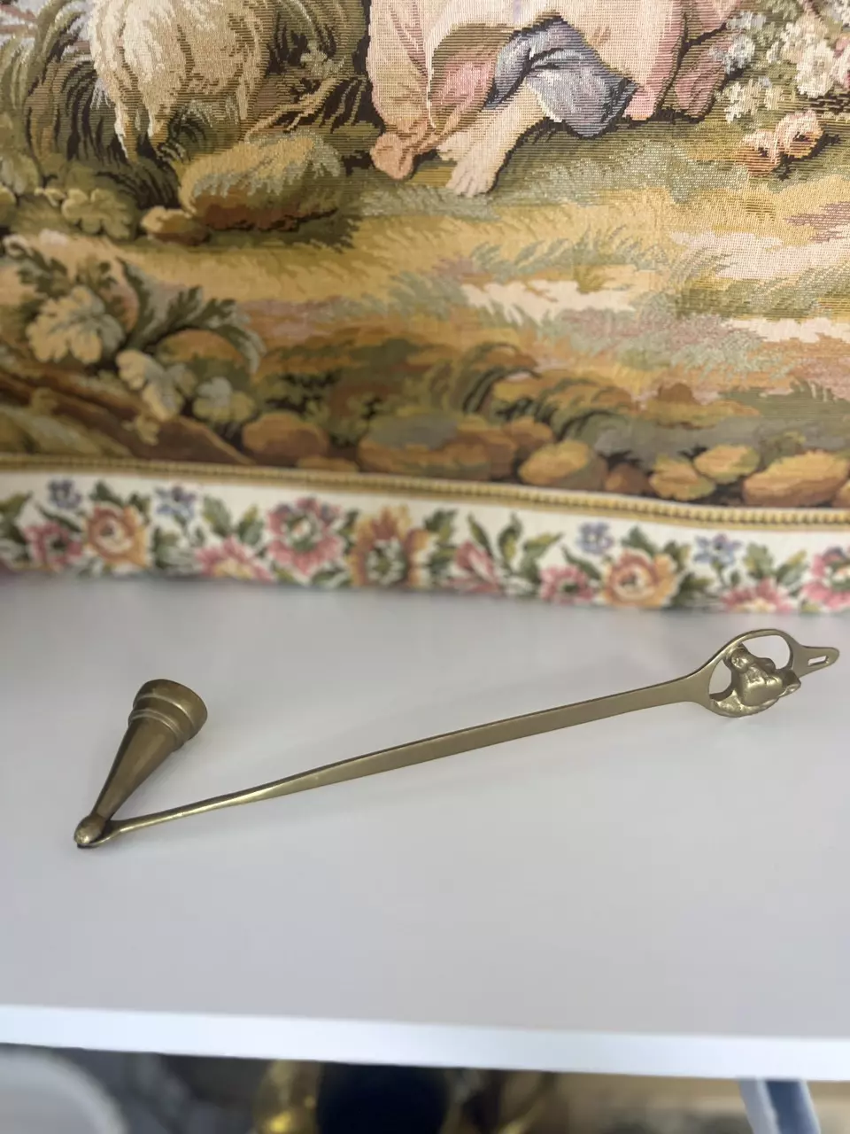 plant/Vintage Brass Equestrian Candle Snuffle-0