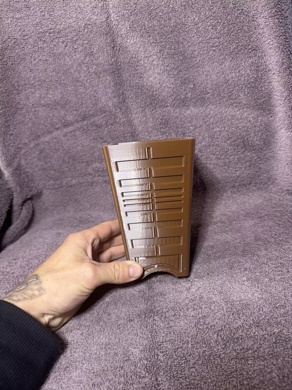 plant/3x3 cascade pot brown-0