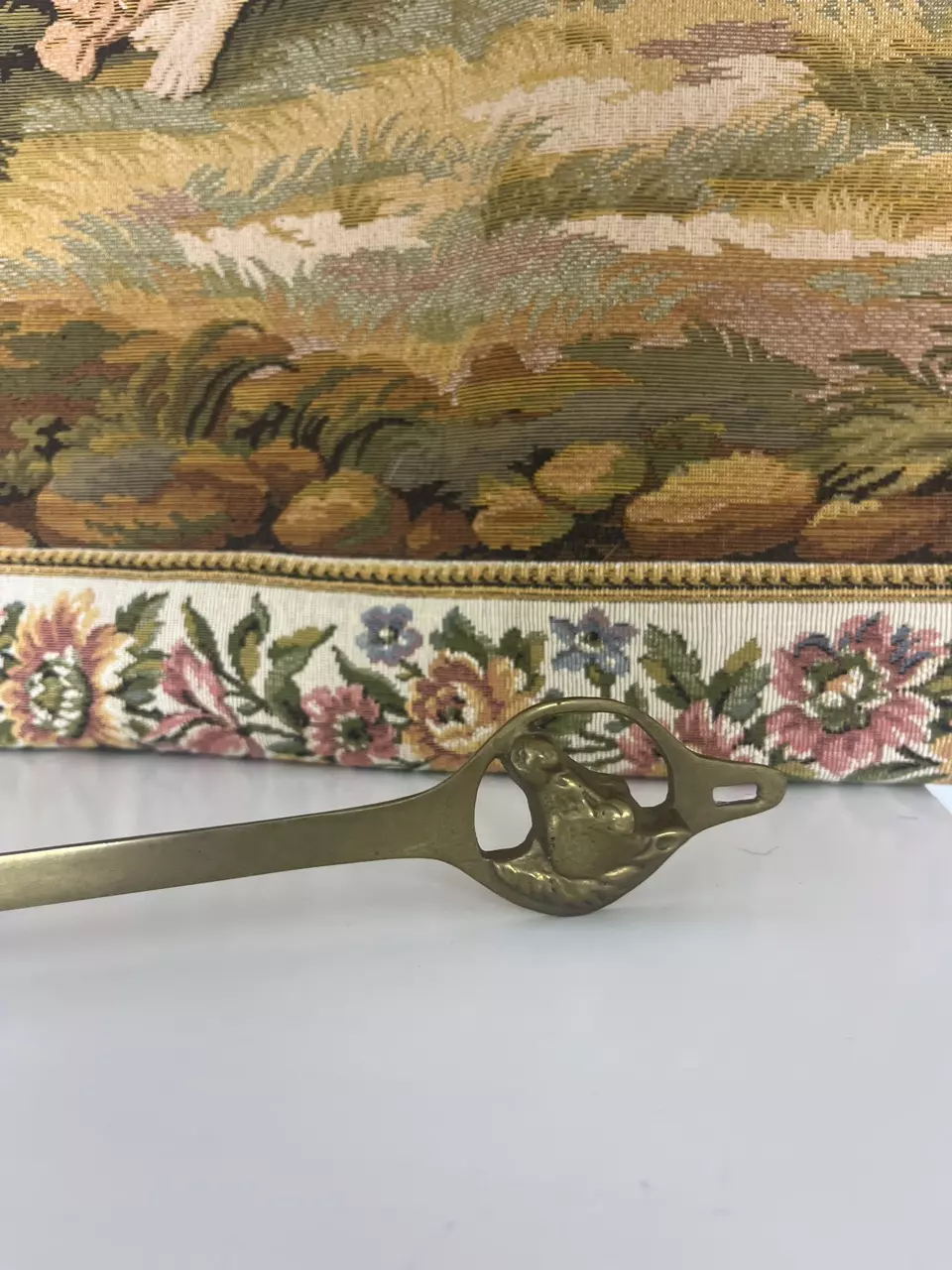 plant/Vintage Brass Equestrian Candle Snuffle-1