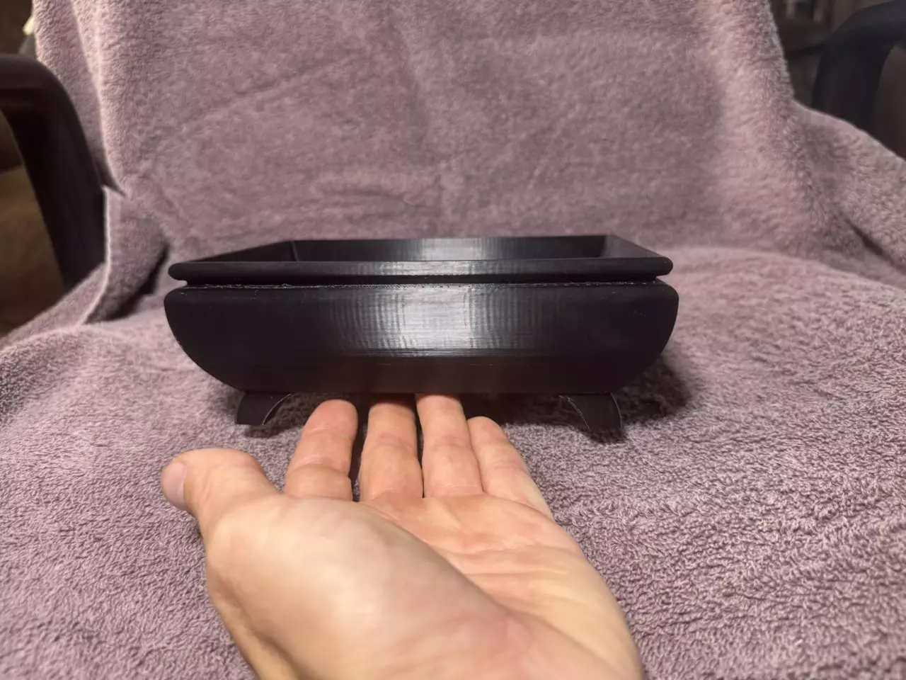 plant/6” potbelly bonsai pot black-0
