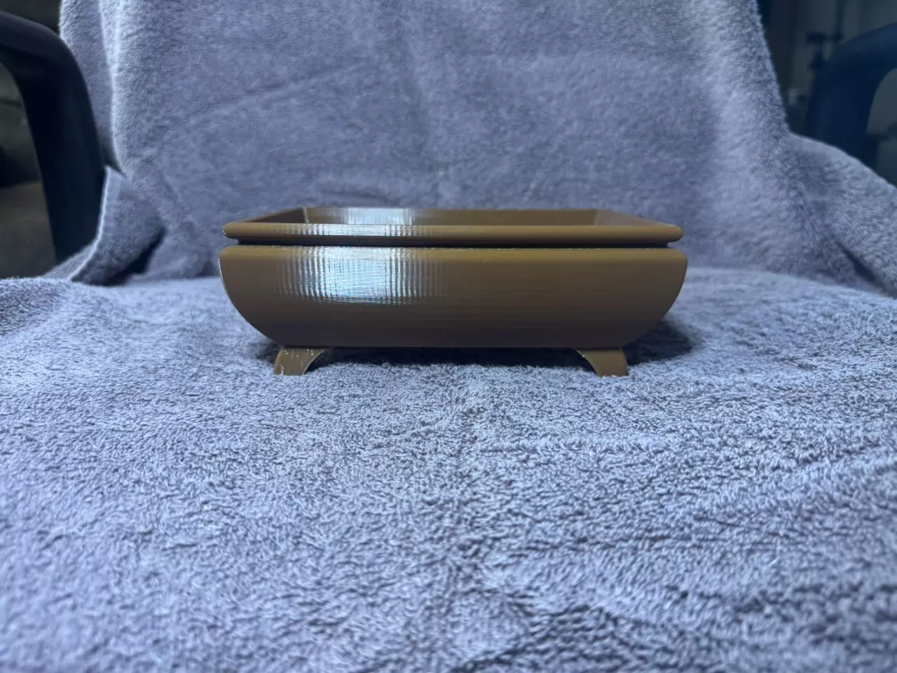 plant/6” potbelly bonsai pot brown-0