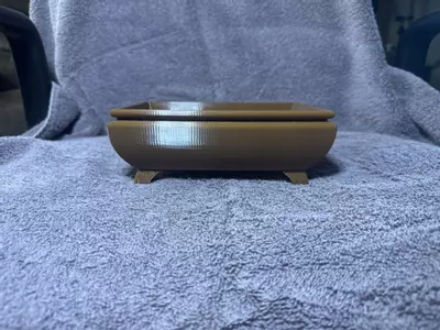 plant/6” potbelly bonsai pot brown-0-thumbnail