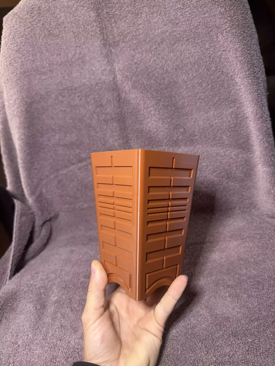 plant/3x3 cascade pot terra cotta-1
