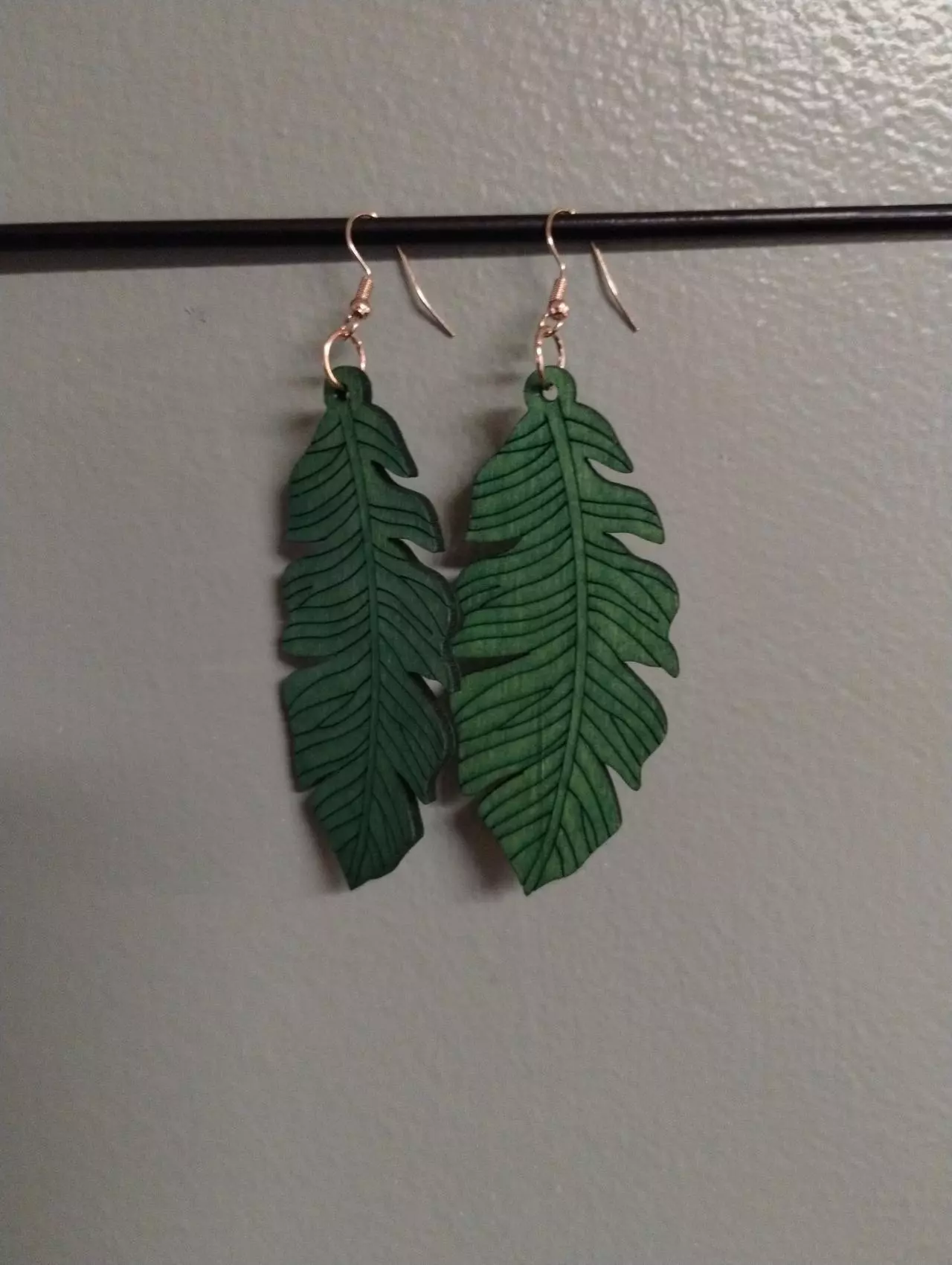 plant/Wooden Bohemian earrings-0