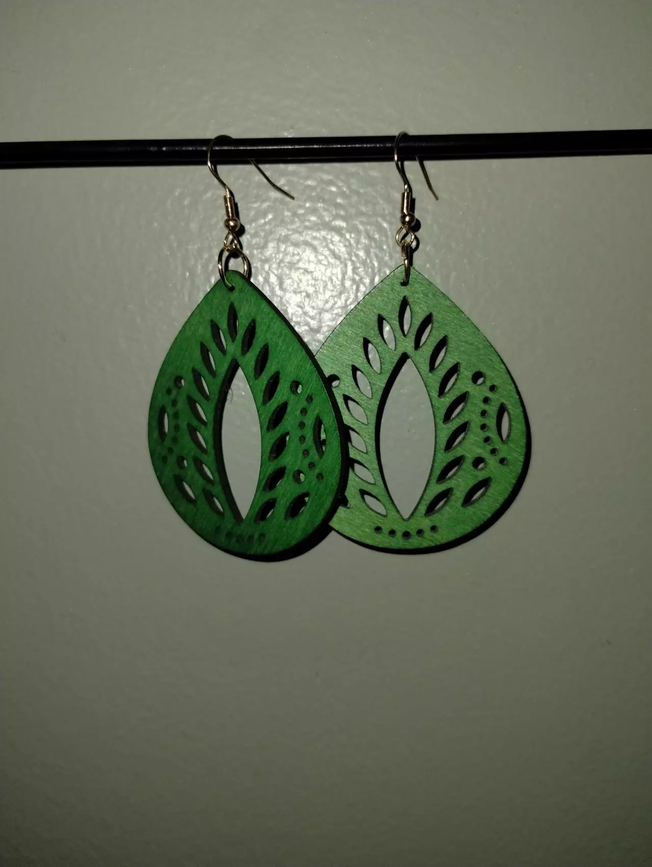 plant/Wooden Bohemian earrings-0