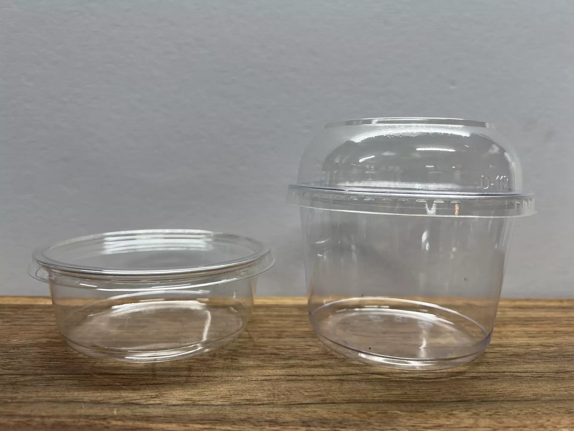 plant/5 Pack - Deli Cups + Lid - Crystal Clear-0
