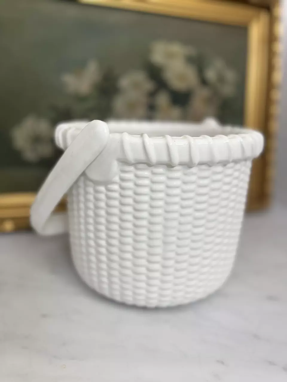 plant/Authentic Vintage Nantucket Basket Planter-0