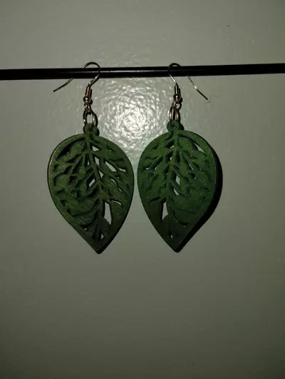 plant/Wooden Bohemian earrings-1-thumbnail