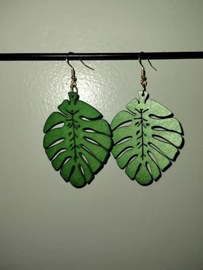 plant/Wooden Bohemian earrings-1-thumbnail