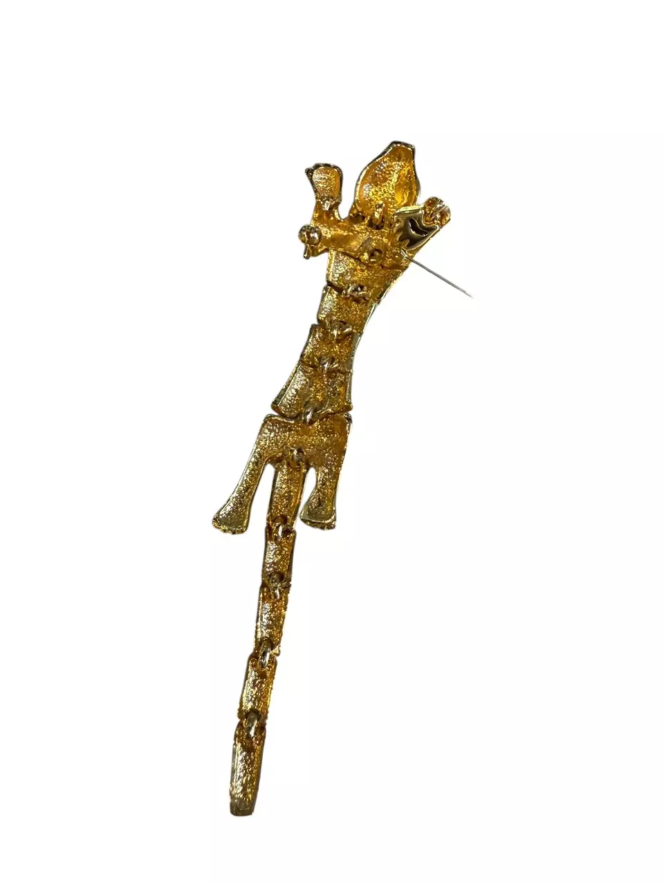 plant/Articulated vintage tiger shoulder brooch-1