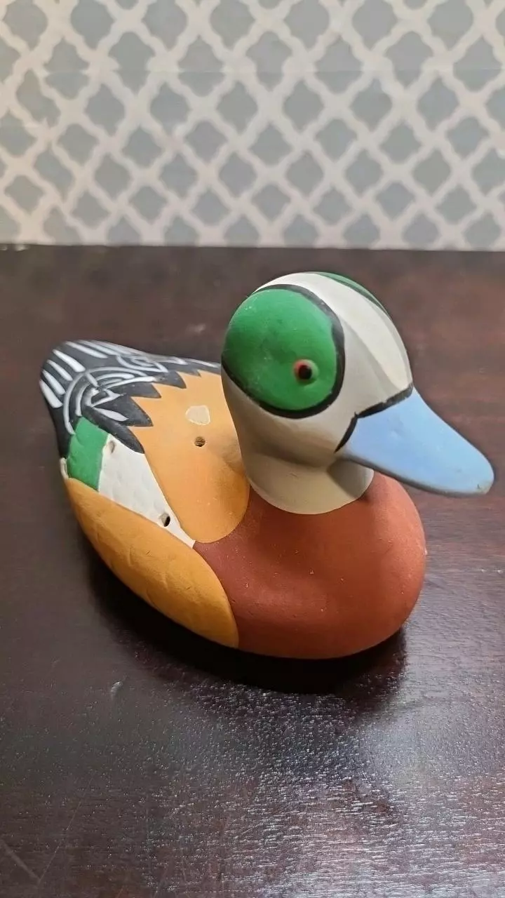 plant/Vintage Coty Fragrance/ Potpourri Ceramic Duck-1