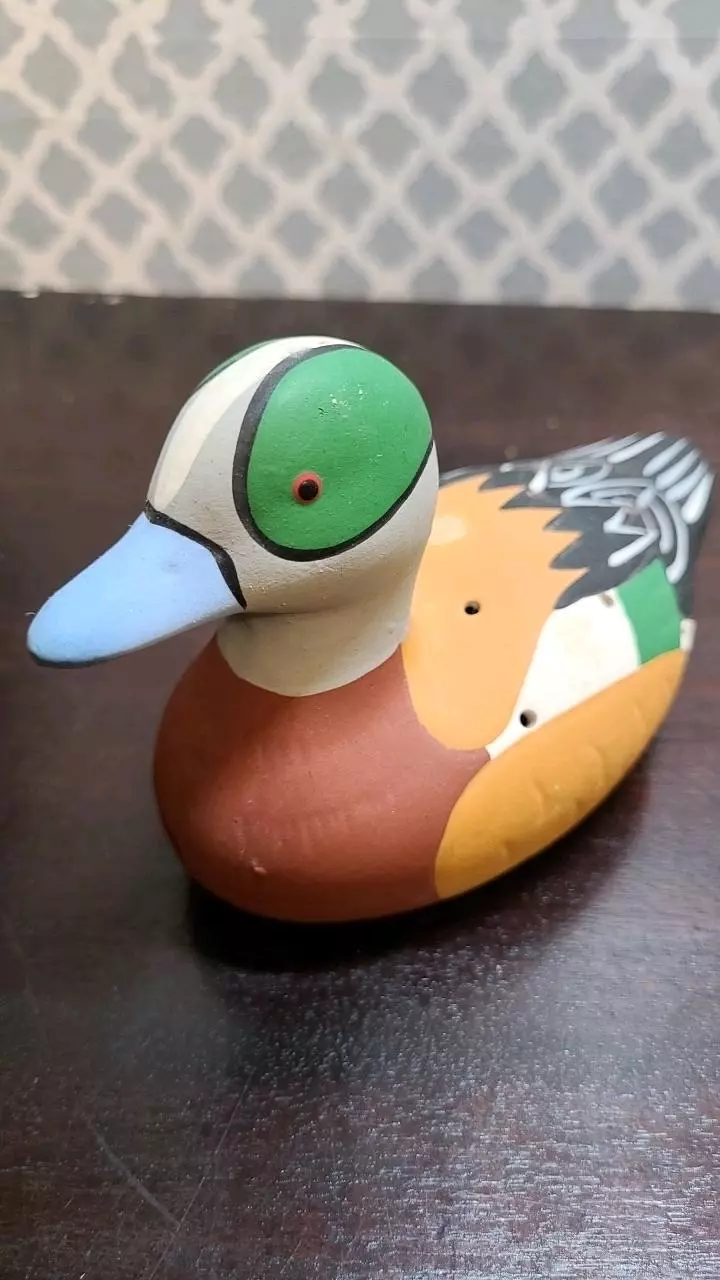 plant/Vintage Coty Fragrance/ Potpourri Ceramic Duck-0