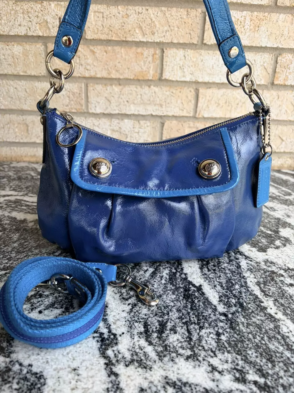 plant/599. Coach Poppy patent 2way #13852-0