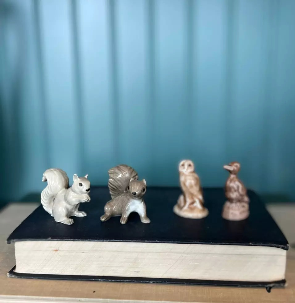 plant/Set of Four Minis - Squirrels, Owl, Duck-0
