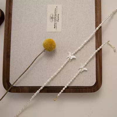 plant/Butterfly necklace and bracelet to choose no pearls including-1-thumbnail