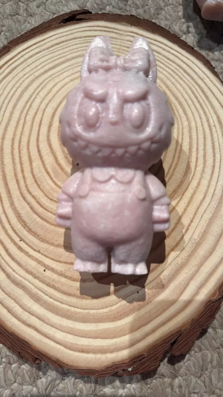 plant/Pink opal labubu crystal carving-0