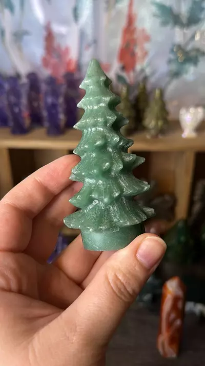 plant/$24 | Green Aventurine Pine Tree-0-thumbnail