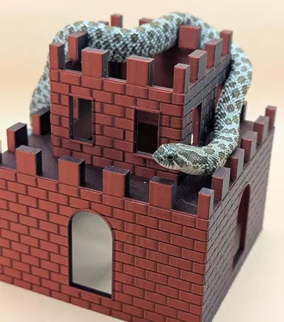 plant/Cute Castle hide for reptile enclosures. Ball pythons, hognoses, geckos, etc-2-thumbnail