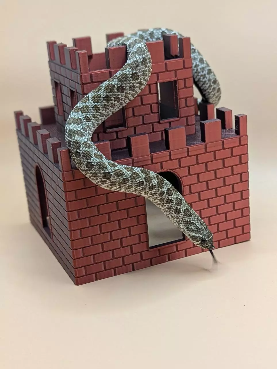 plant/Cute Castle hide for reptile enclosures. Ball pythons, hognoses, geckos, etc-0