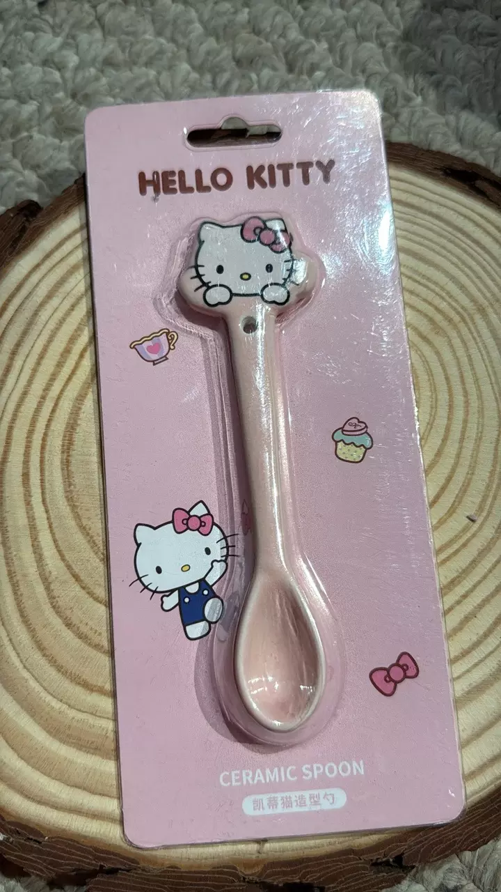 plant/Ceramic hello kitty spoon-0