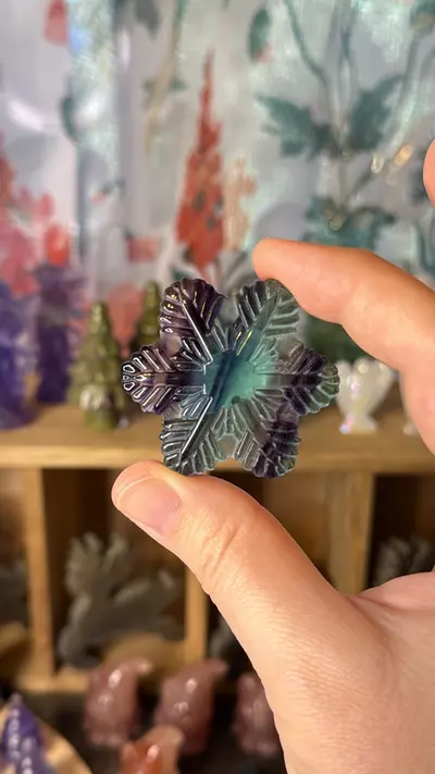plant/$13 | Fluorite Snowflake 13D-0-thumbnail