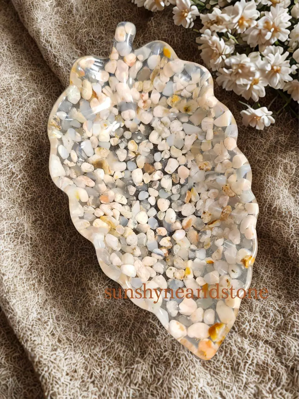 plant/Pink Flower Agate Dish-0