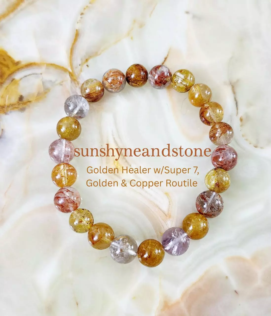 plant/Golden Ascend Crystal Bracelet 7.5"-1