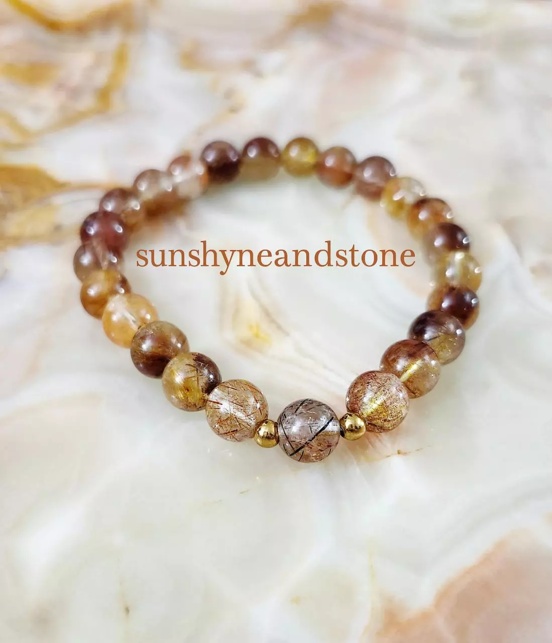 plant/Radiant Soul Crystal Bracelet 7.5"-0