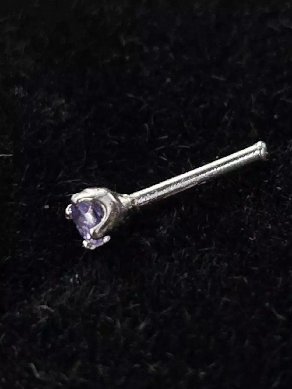 plant/Tanzanite nose stud-1