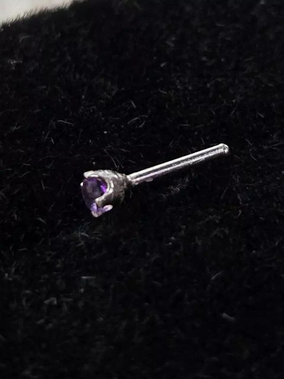 plant/Amethyst nose stud-1
